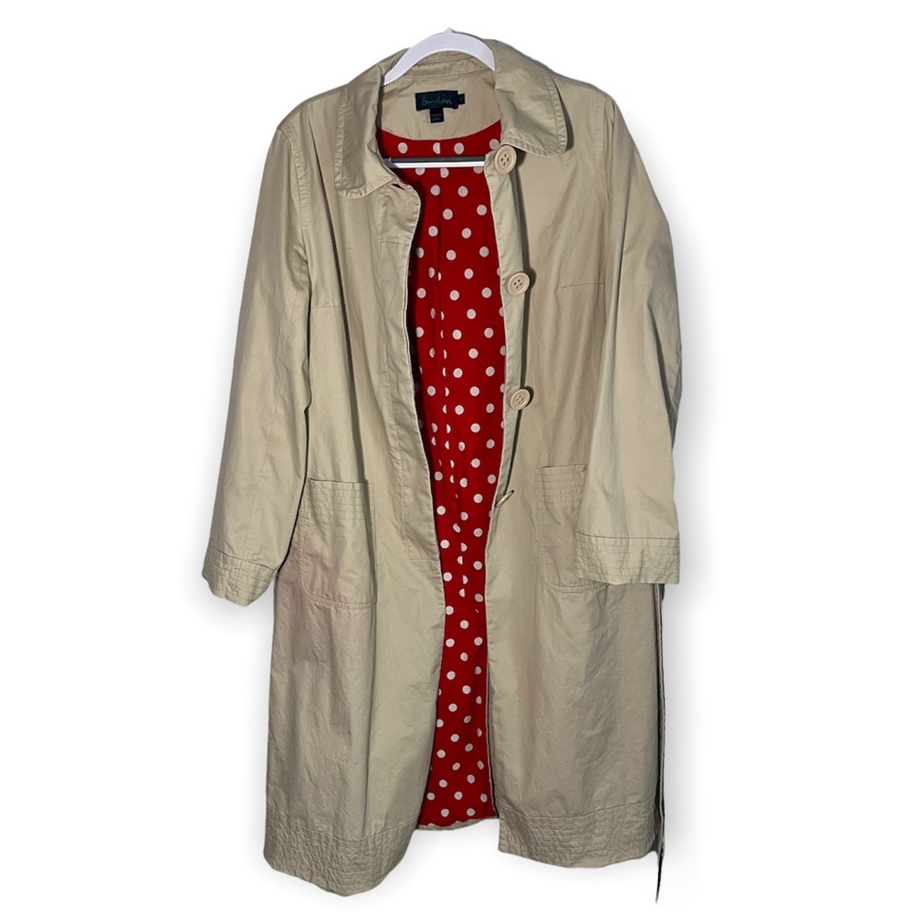 Boden Khaki Tan Trench Coat